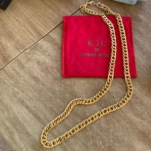 KJL gold link necklace